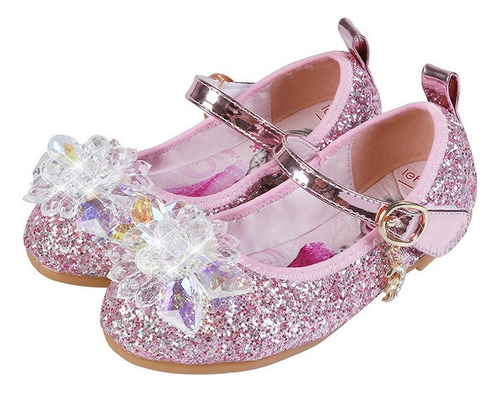 Ch Zapatos Suela Blanda Princesa Elsa Frozen, Sandalias For