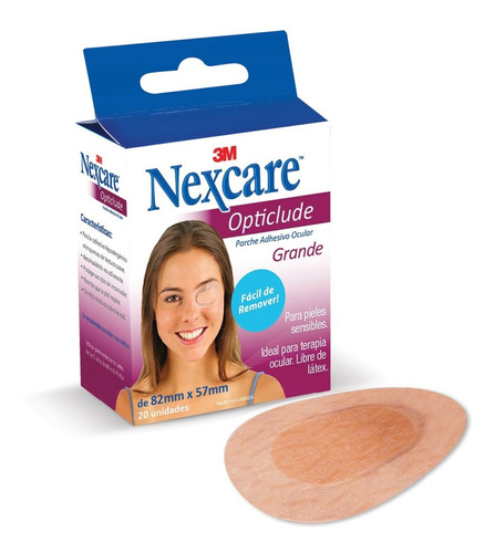 Parche Oculares Nexcare Opticlude Adultos 20 Parches