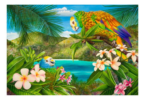 Rompecabezas Wuundentoy Gold Edition Aves De La Isla 300 Pzas