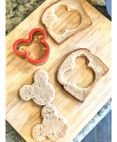 Cortador De Galletas De Mickey Mouse De Acero Inoxidable / C