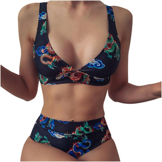 Bañador De Mujer Bikini Set De Dos Piezas Ropa De Playa Llen Bañador De Mujer Bikini Set De Dos Piezas Ropa De Playa Llen