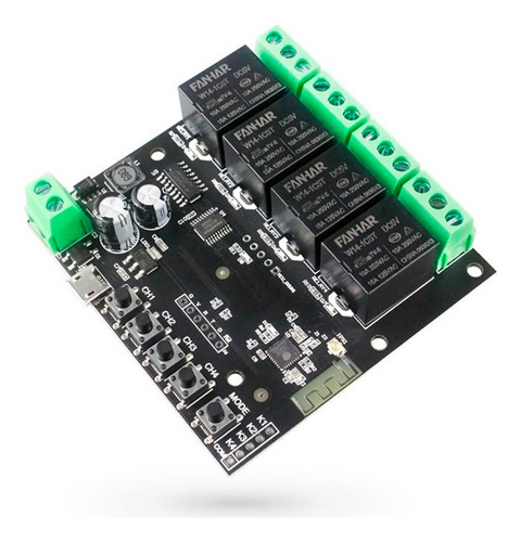 Interruptor Universal Domotica Wifi 4 Canales App Tuya