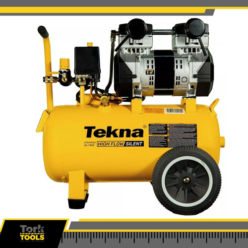 Compressor De Ar 2,5hp 24l S/ Óleo High Flow Cpsh9025 Tekna