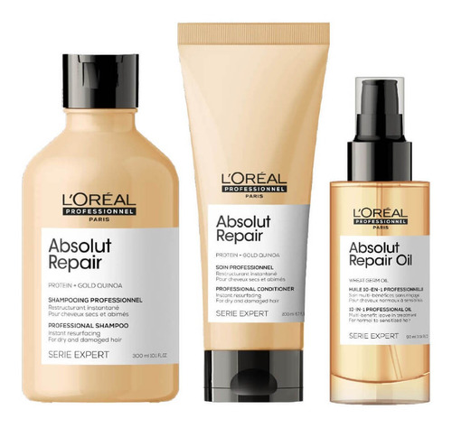 Combo Loreal Professionnel Shampoo + Acondicionador + Aceite