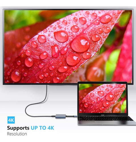 Hub Adaptador Usb Tipo C 3 En 1 Hdmi Mac