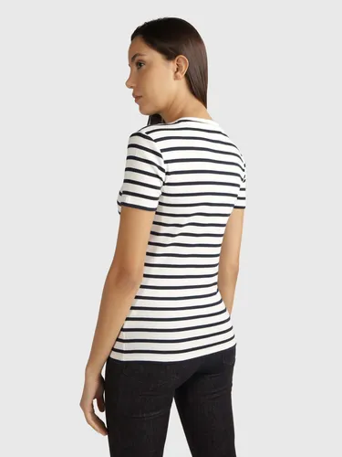 Playera rayas online mujer