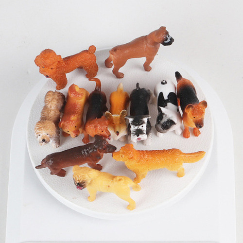 Nuevo Juguetes For Niños, Modelo De Cachorro, Estatua, 12