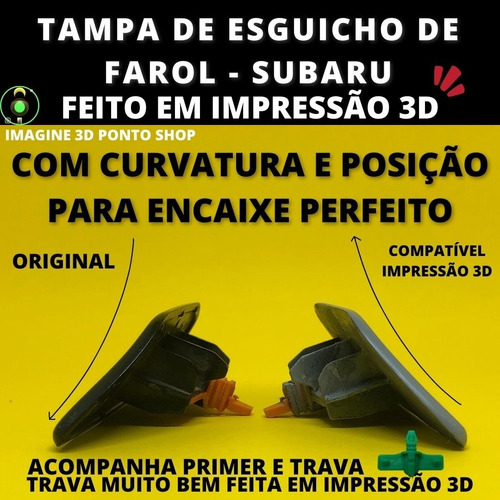 Imagem 2 de 6 de Com Trava Tampa Lavador Farol Subaru Forester 09 - 13