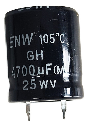 Capacitor Eletrolítico Snap In 4700uf 25v 105° - Enw
