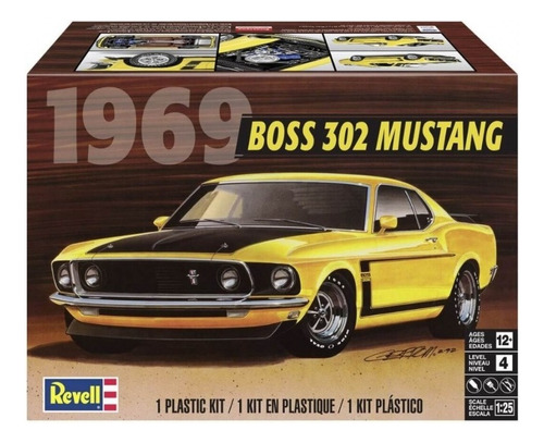 Kit de montaje Boss 302 Mustang 1969 - 1/25 Revell 85-4313