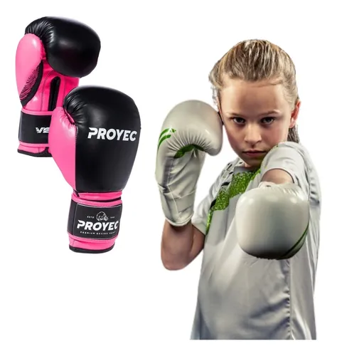 Guantes Boxeo Proyec Venus Rosa Femenino Box Muay Thai
