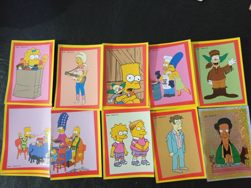 Figuritas-los Simpsons-coleccion-lote-stickers-2000