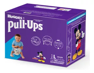 Pañales Pull Ups Huggies 90 Pzs L Niños