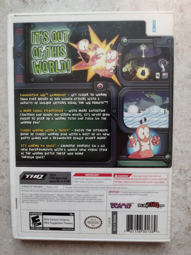 Wii Worms Space (Usado)