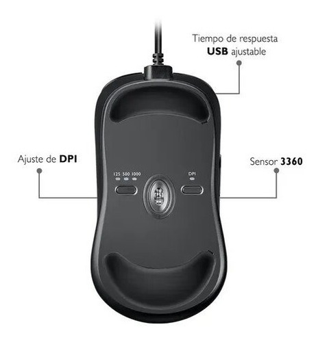Imagen 5 de 5 de Mouse Gamer Benq Zowie S1 Para Esports