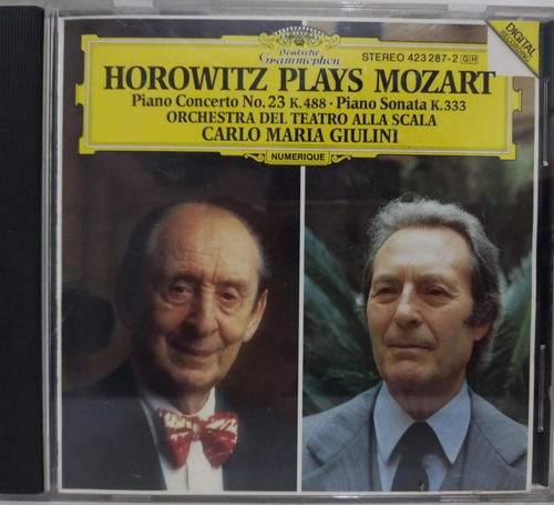 Horowitz Plays Mozart  Carlo Maria Giulini Cd Usa