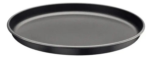 Molde para pizza Tramontina de aluminio de 30 cm, color negro