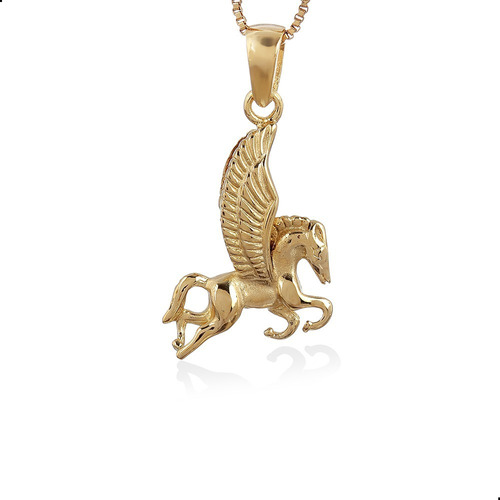 Pingente Pégaso Cavalo Prata 925 Banhado Ouro 18k - 32068001