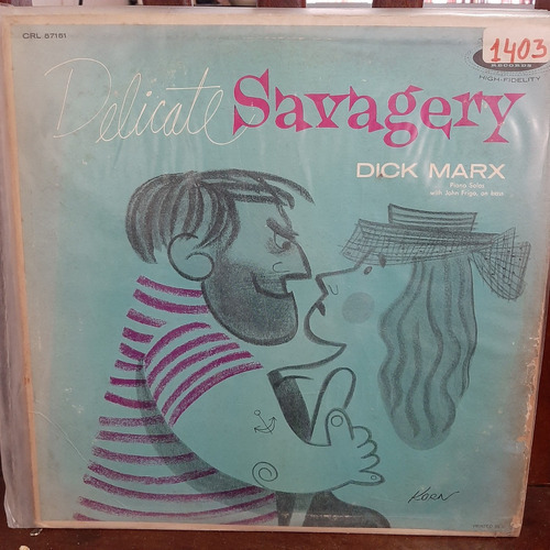 Vinilo Dick Marx Piano John Frigo Delicate Savagery O3