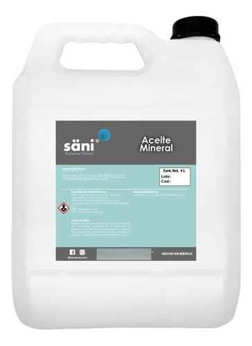 Aceite Mineral 85 Vaselina Liquida Usp 4lts