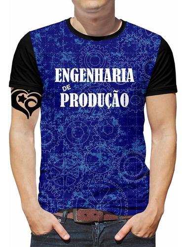 Camiseta Engenharia De Produção Masculina Engenheiro Blusa