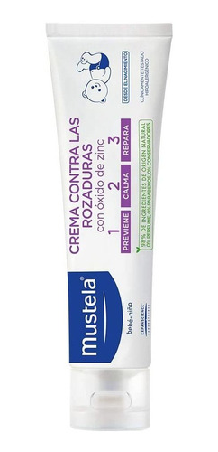 Óxido Mustela De Zinc 108 Gr Crema Rozaduras       