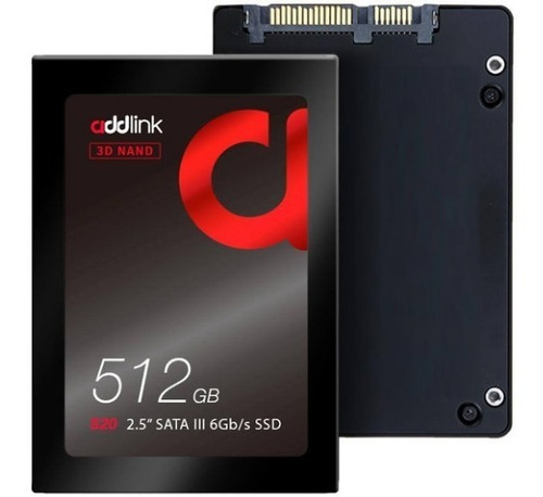 Disco Duro Solido Addlink S20 512gb Ssd 2.5  Sata 3 6gb/s