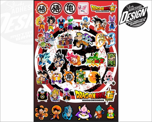 Paquete De Calcomanias  Dragon Ball Stickers Pack