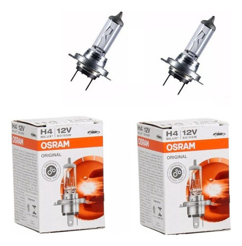 Lâmpada H4 12v 60/55w Bilux Original Osram Par (germany)