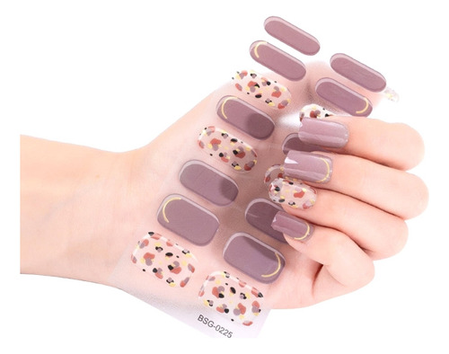 Pegatinas De Esmalte De Uñas De Gel Curado (bsg225), Diseño