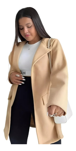 Tapado Mujer De Paño Saco Trench Abrigo Blazer Premium