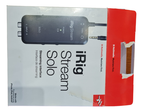 Interfaz de audio IK Multimedia iRig Stream Solo