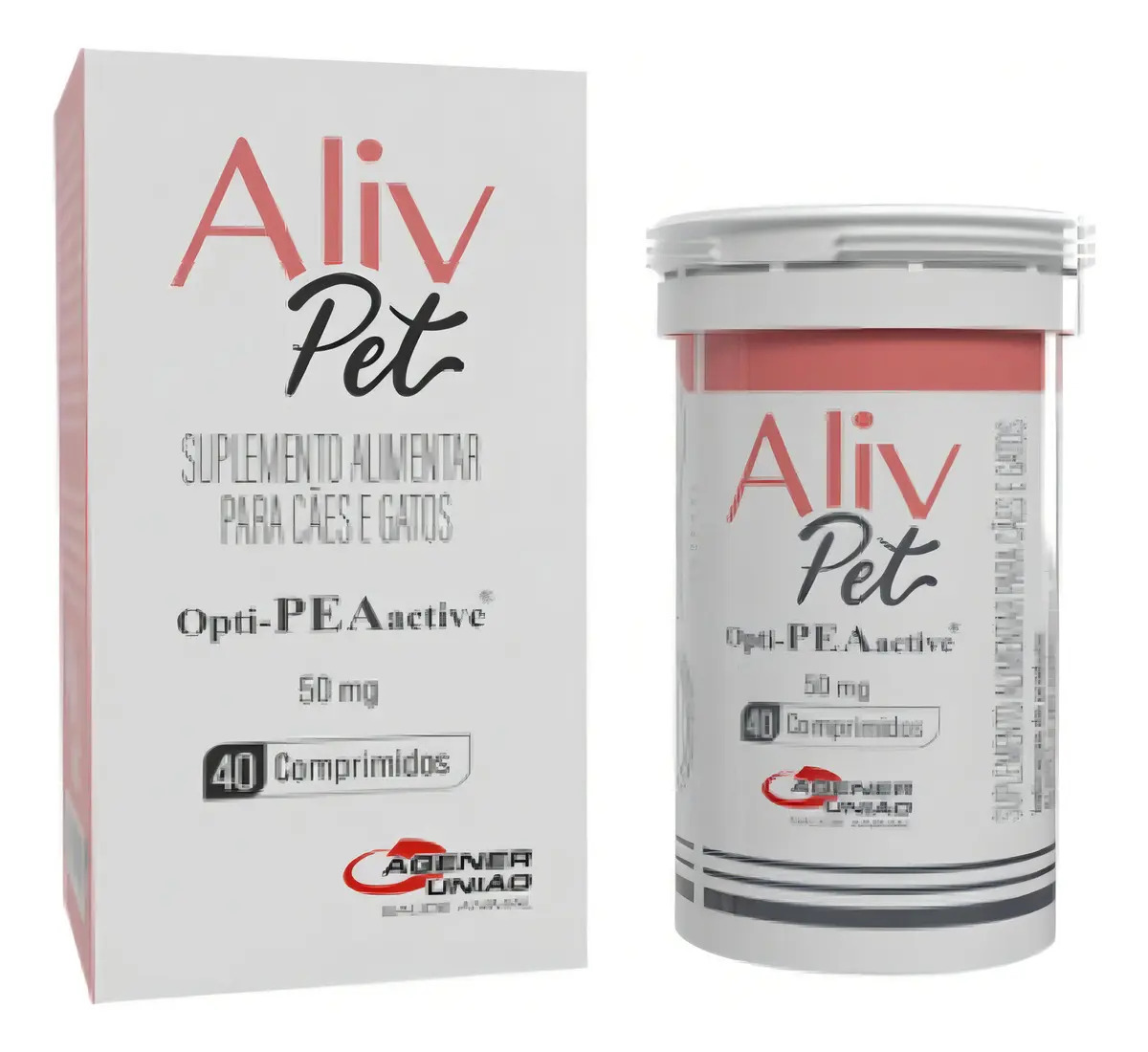 Agener União Aliv Pet 50mg 40 Comprimidos Palatável Cão/gato
