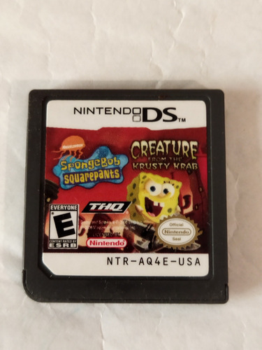 Nintendo Ds Bob Esponja Creatura From Krusty Krab 