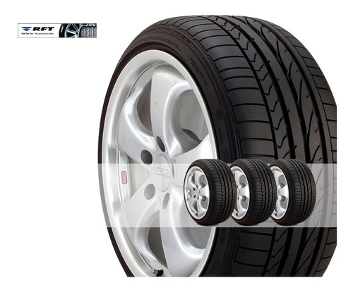 Kit 4u 205/50 R17 Potenza Re050 A Rft Bridgestone Run Flat