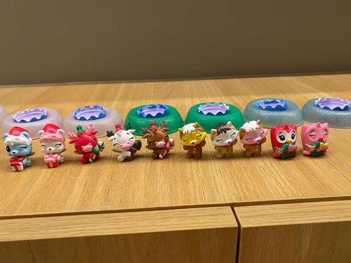 Miniaturas Hatchimals Natal (ver Descrição) (Usado)