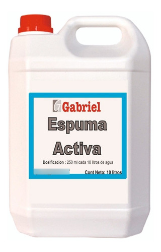 Espuma.activa Shampoo  Lavaderos 10 Litros Rinde 66 Lavados