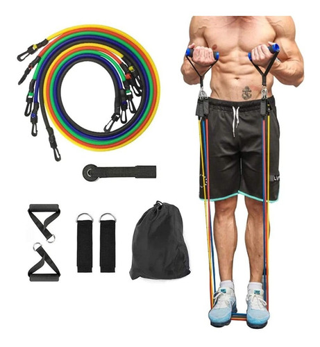 Kit 11 Peças Treinamento Funcional Para Ginastica Exercício