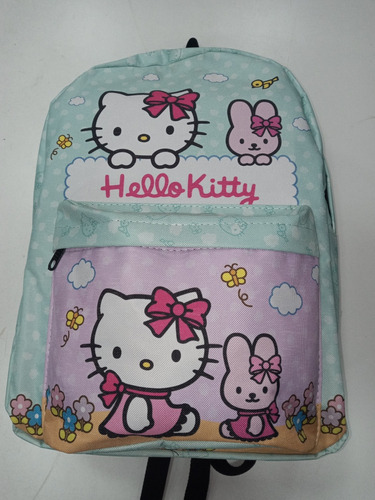 Mochila Escolar Hello Kitty Sanrio. Impermeable. 27 X 41 Apr