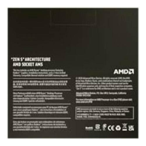 Amd Ryzen 7 9700x Procesador De Computadora Desbloqueado