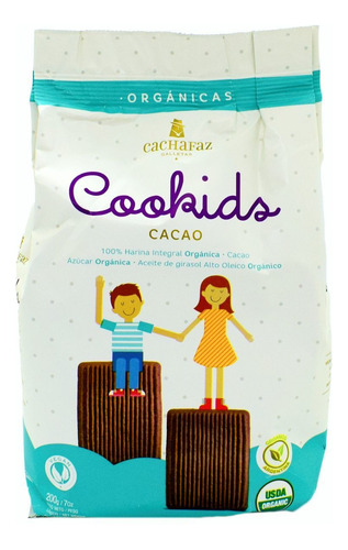 Galletita Cachafaz Cookids de chocolate 200 g