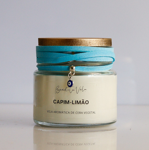 Vela Aromatizada Capim-limão Olho Grego 145 G Bendita Vela