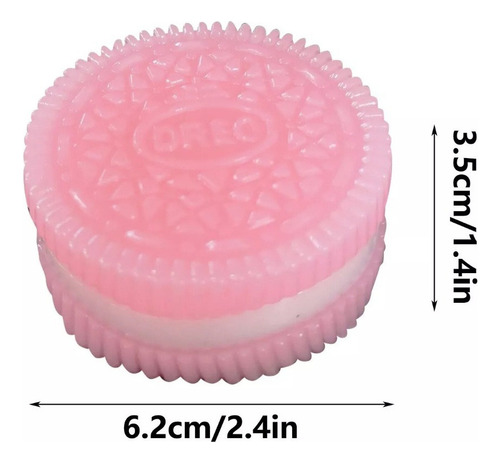 . Oreo Squeeze Toy Mochi Taba Alivio Del Estrés*2 Unidades