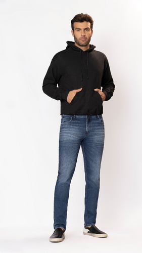 Buzo Capota Algodón Perchado Negro Gran Jeans Ref: 42612089