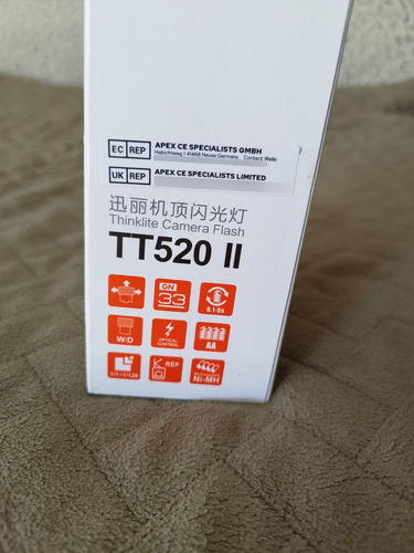 Flash Inalámbrico Godox Tt520ii Speedlite Tx Para Canon Niko Negro (Usado)