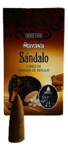 Conos De Incienso Efecto Cascada De Humo Mavana - Sandalo