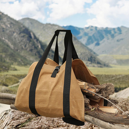 Portador De Leña Bolsa De Transporte De Madera Soporte De