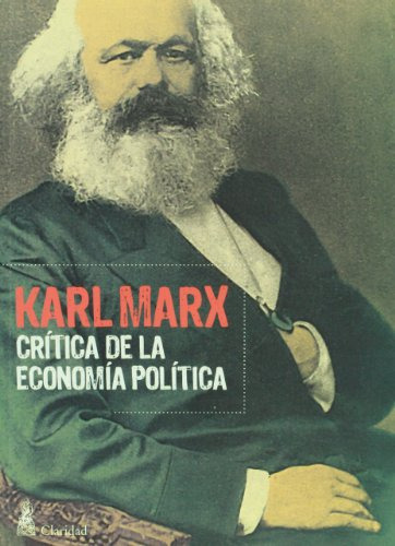 Libro Critica De La Economia Politica - Marx Karl (papel)