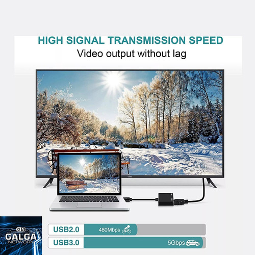 Conversor Adaptador Docking Video Usb 3.0 A Hdmi Y Vga Hub