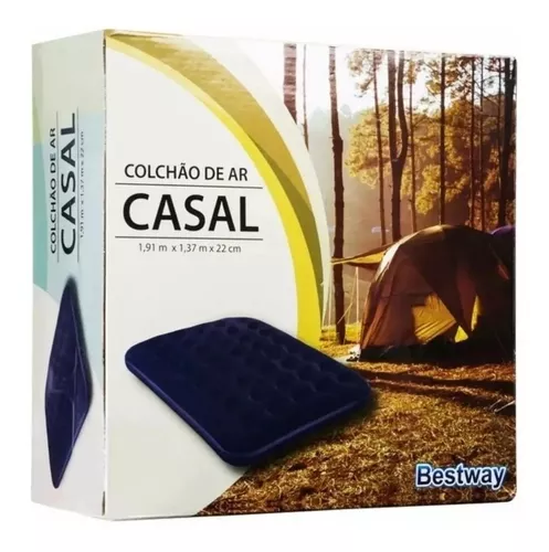 Colchão Inflável De Casal 295kg Camping Praia Viagem Bestway